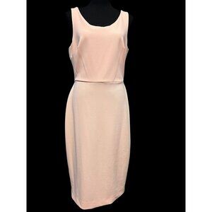 Betsey Johnson Sleeveless Scoop Neck Sheath Dress Women 10, Pink work office